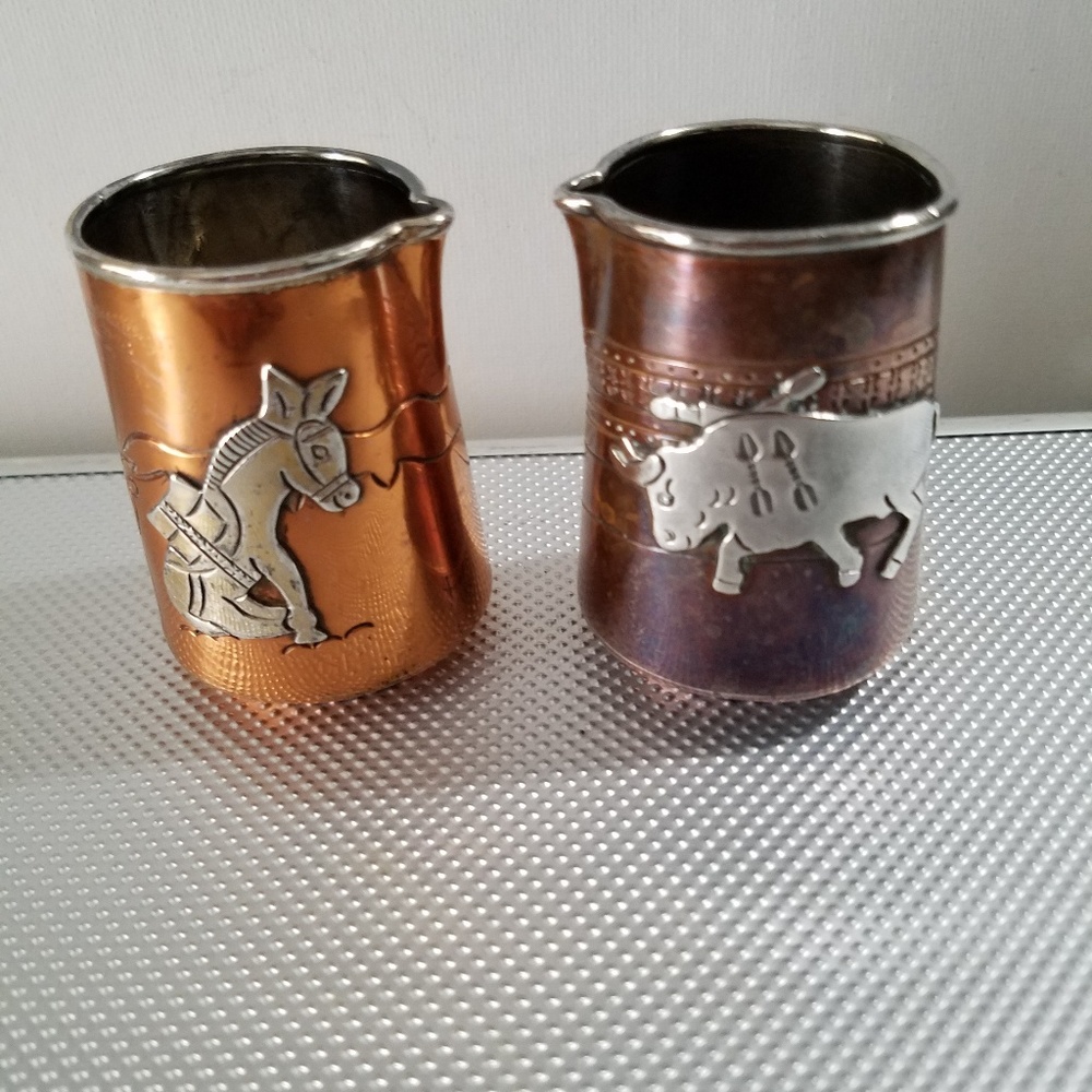 Taxco Sterling Cooper Victoria Creamers Vintage